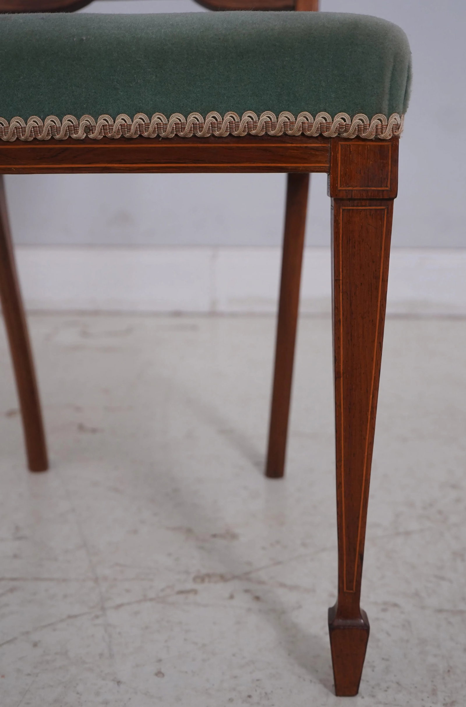 Pair of Antique James Schoolbred Edwardian Rosewood Chairs - 12