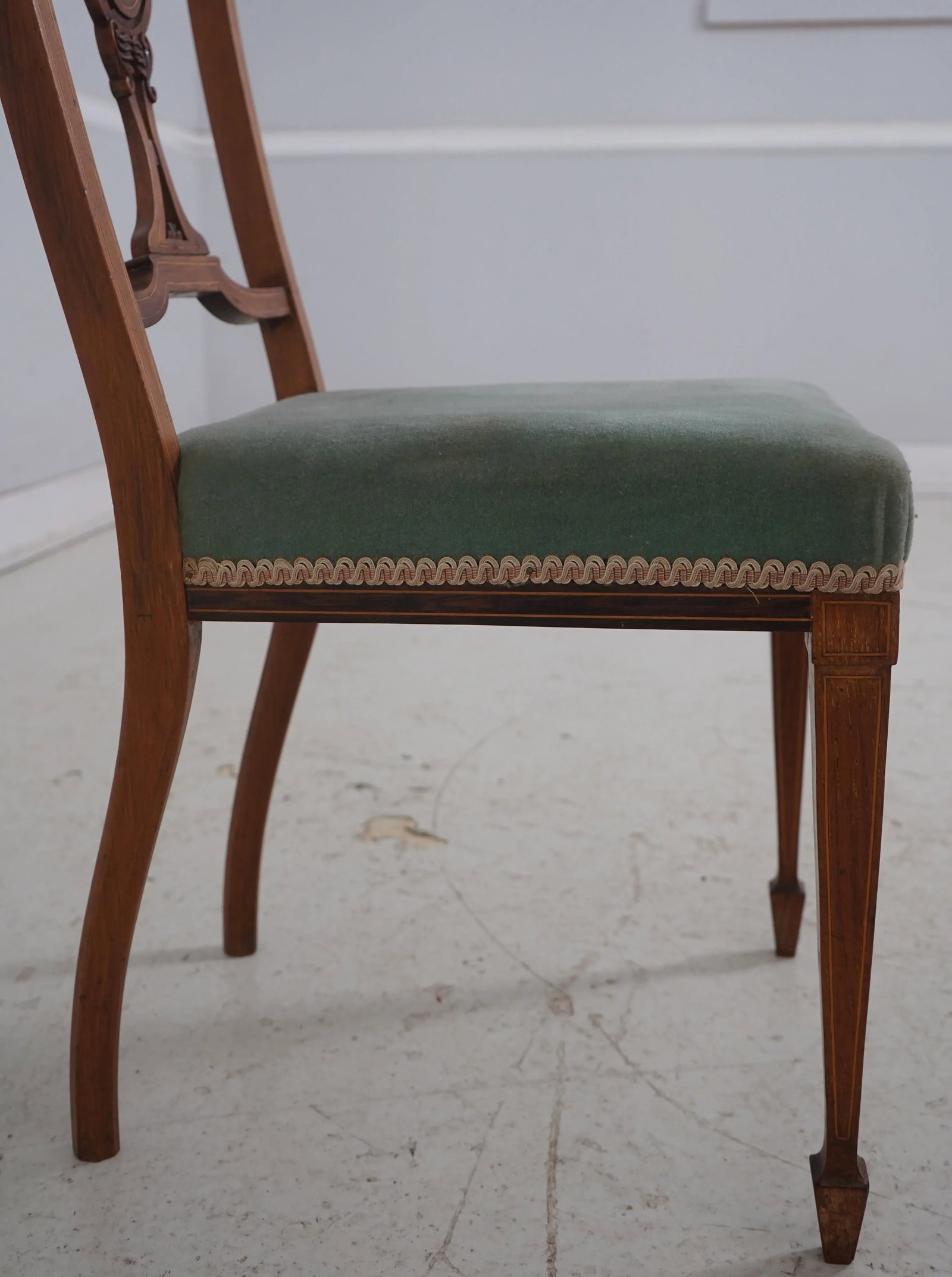 Pair of Antique James Schoolbred Edwardian Rosewood Chairs - 14