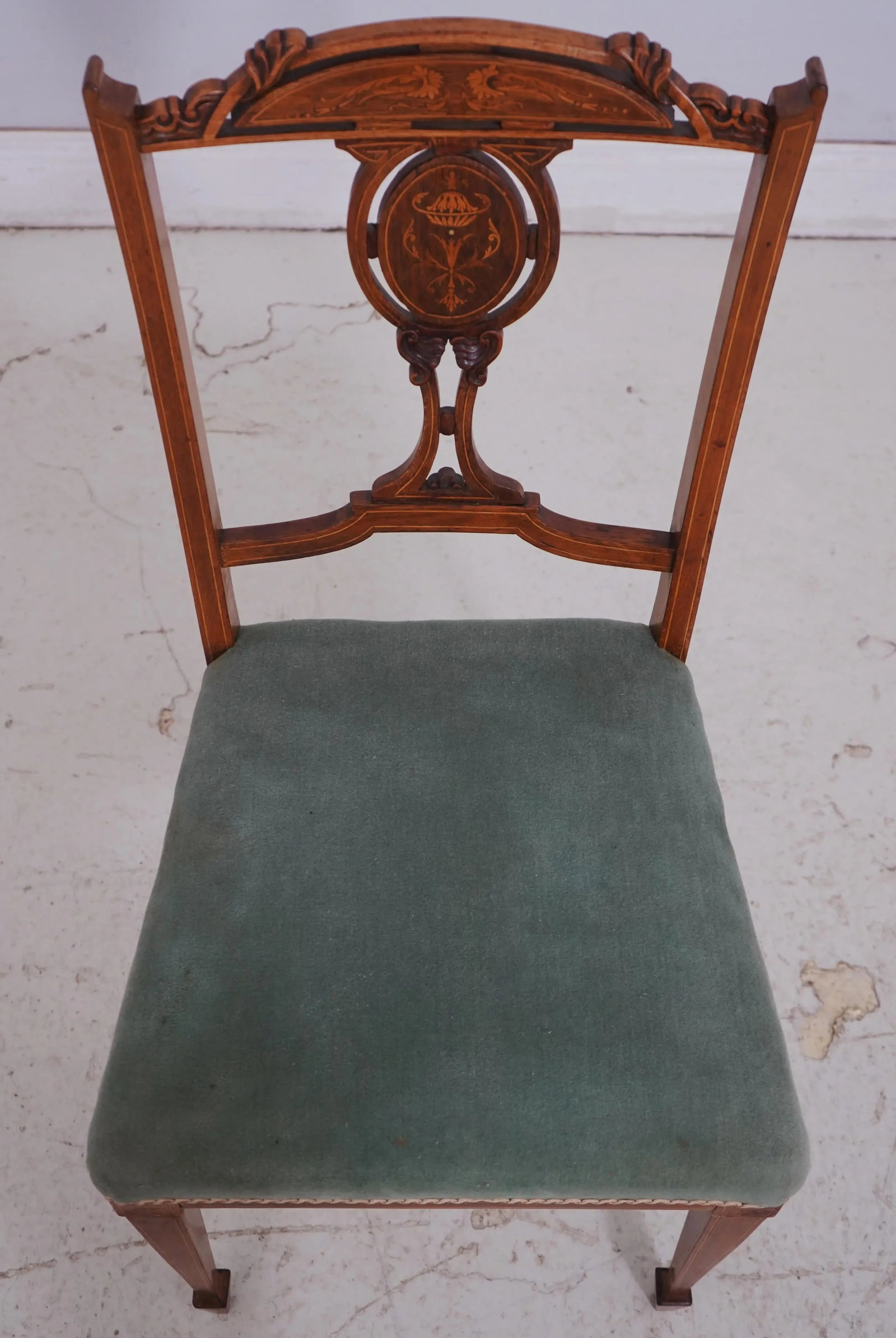 Pair of Antique James Schoolbred Edwardian Rosewood Chairs - 2