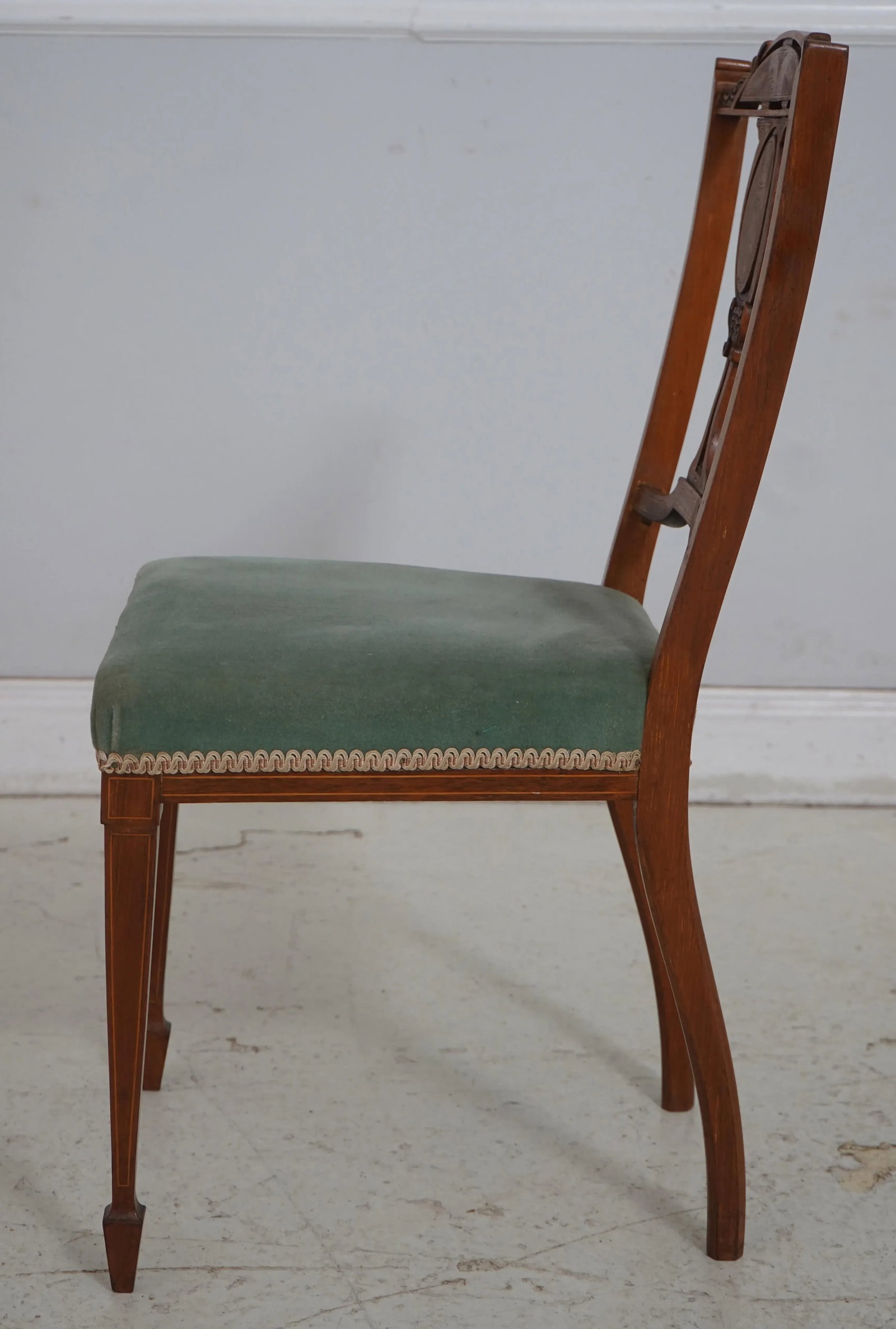 Pair of Antique James Schoolbred Edwardian Rosewood Chairs - 3