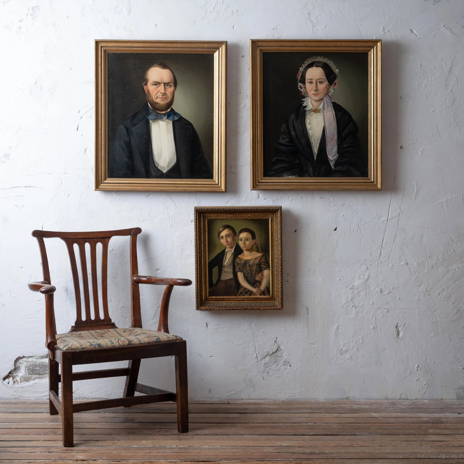 A Biedermeier Portrait of Children by Robert Schwedler, 1845 - 2
