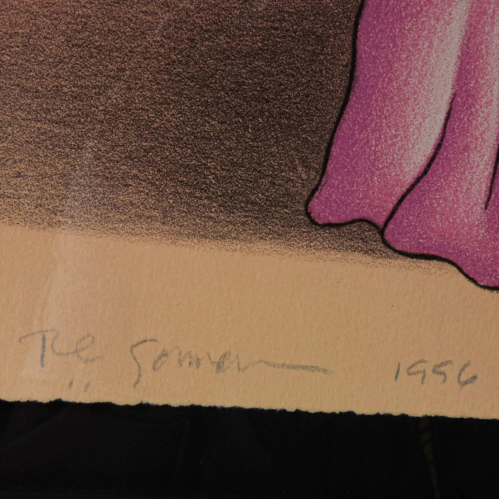 1950s Framed Signed R C Gorman Limited-Edition "Luminarias" Lithograph - 4