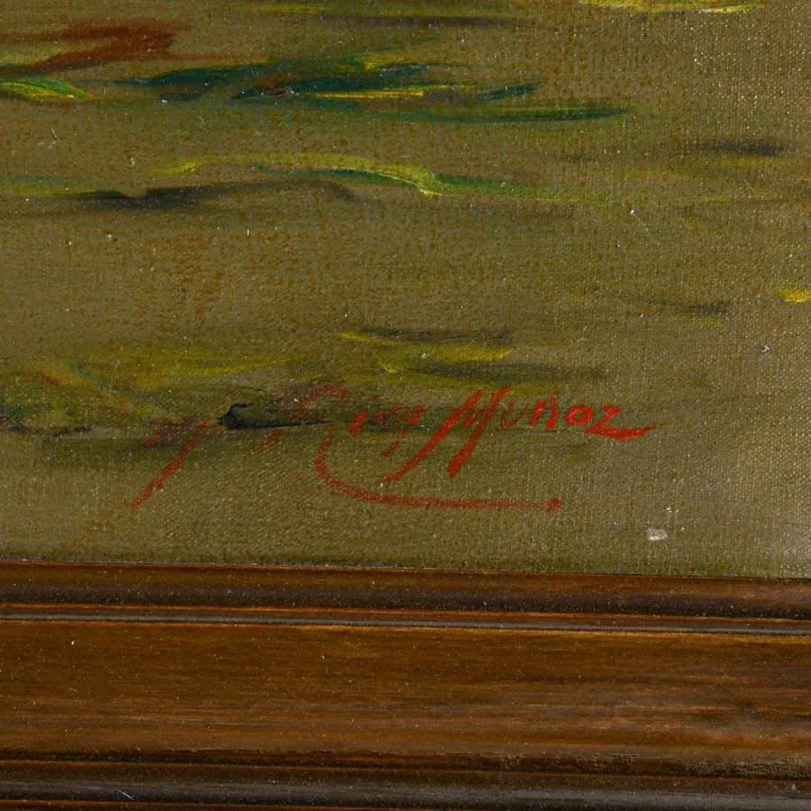Early 20th Century Framed Signed "Le Repas Des Mousquetaires" After Francesco Tito on Canvas - 5