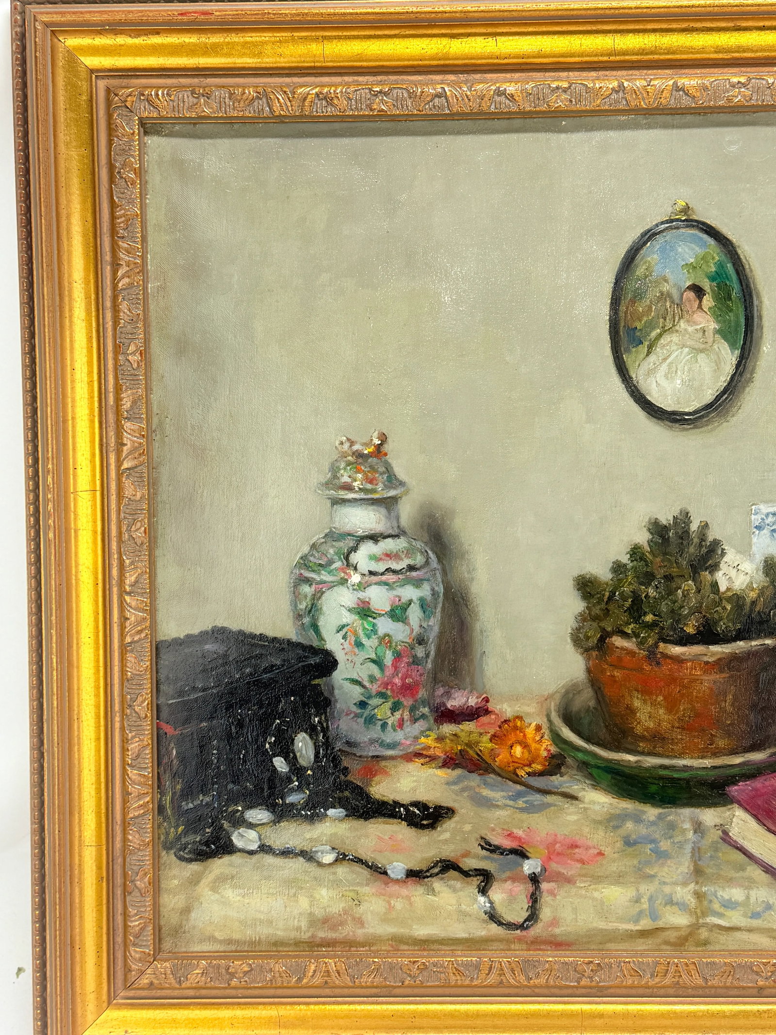 Interior Still Life With Porcelain Vases, Miniature Portrait and Virtue, 1942 - 11