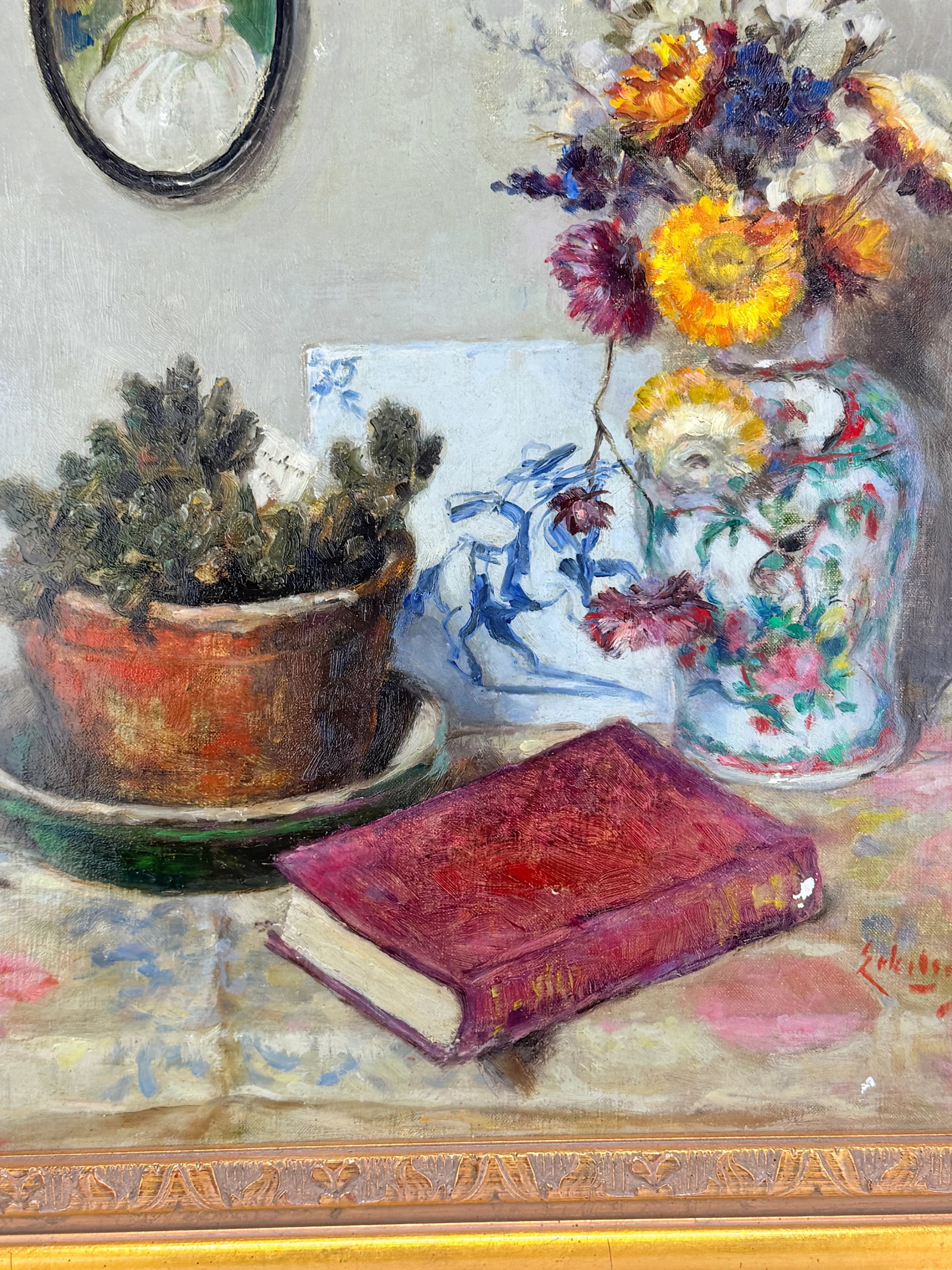 Interior Still Life With Porcelain Vases, Miniature Portrait and Virtue, 1942 - 12