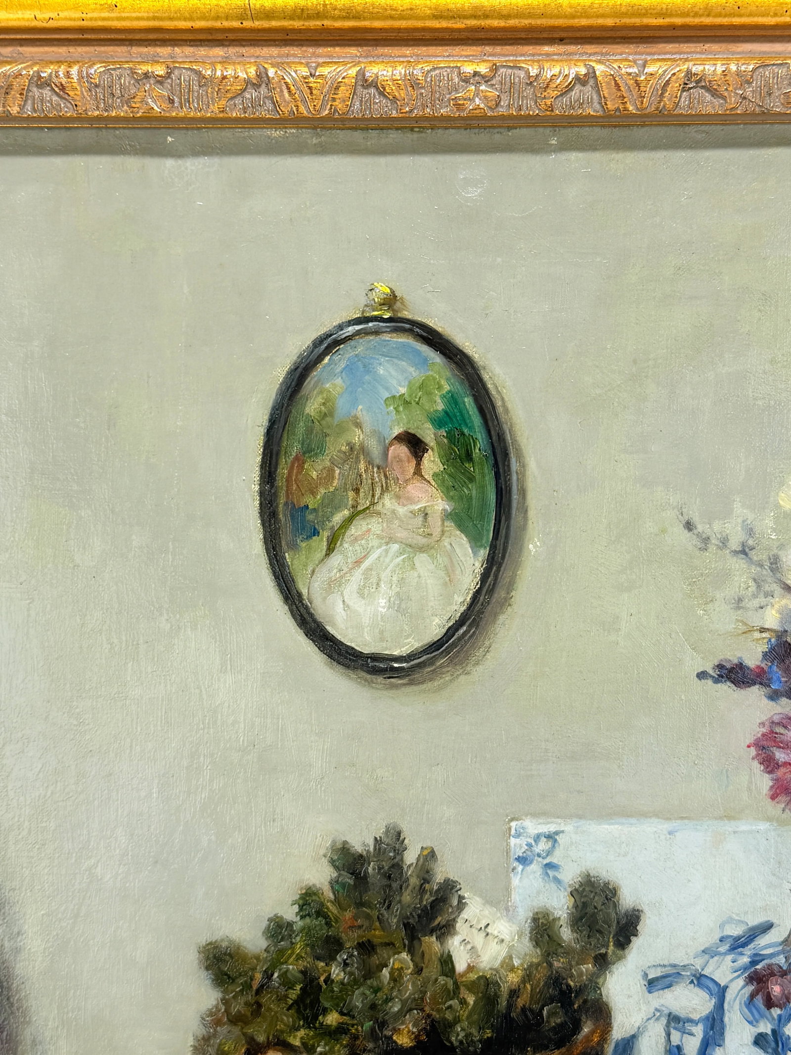 Interior Still Life With Porcelain Vases, Miniature Portrait and Virtue, 1942 - 6