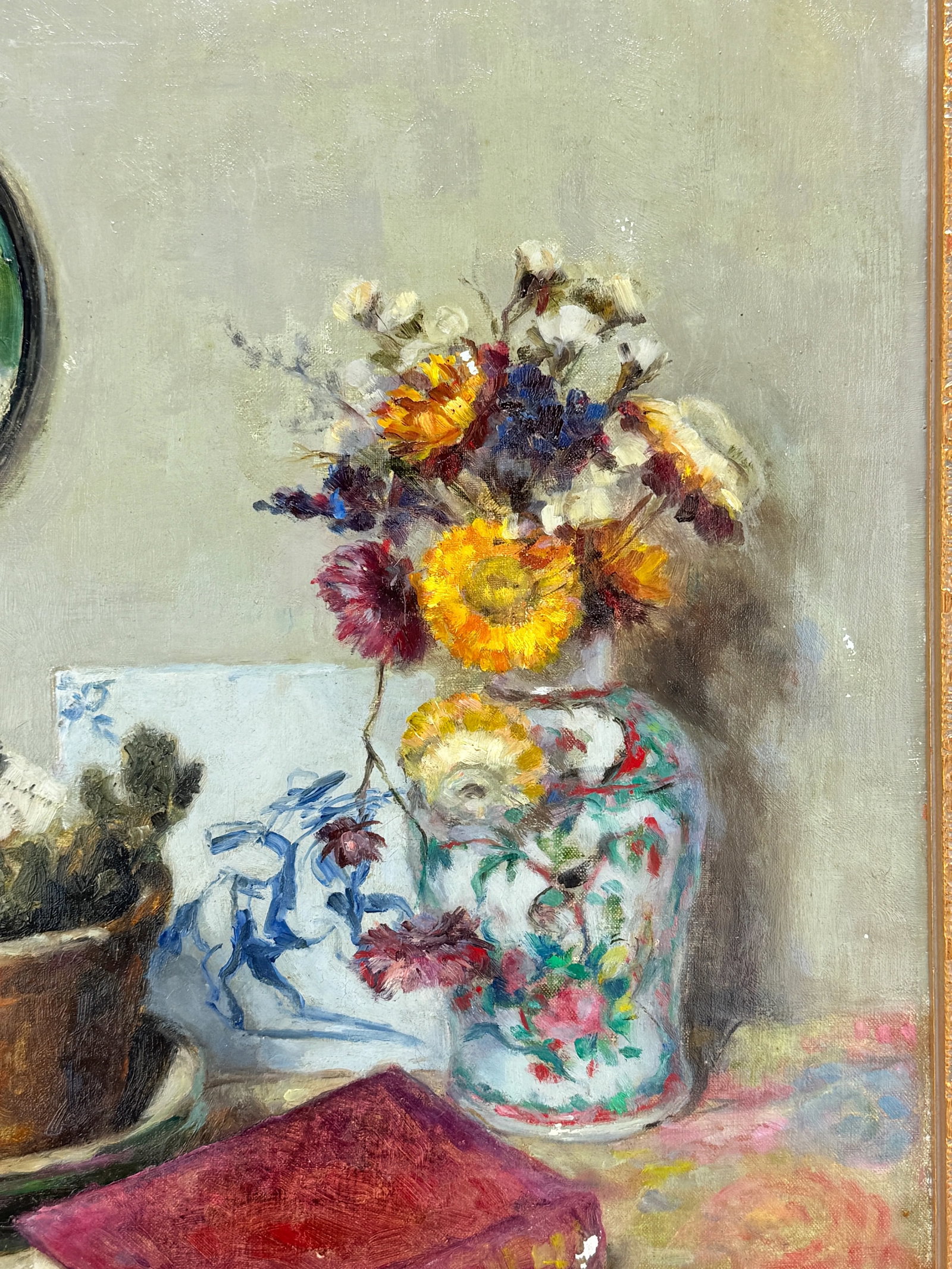 Interior Still Life With Porcelain Vases, Miniature Portrait and Virtue, 1942 - 8