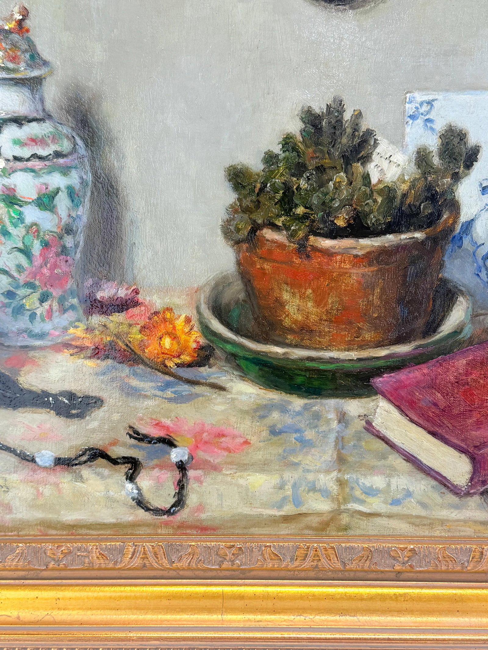 Interior Still Life With Porcelain Vases, Miniature Portrait and Virtue, 1942 - 9
