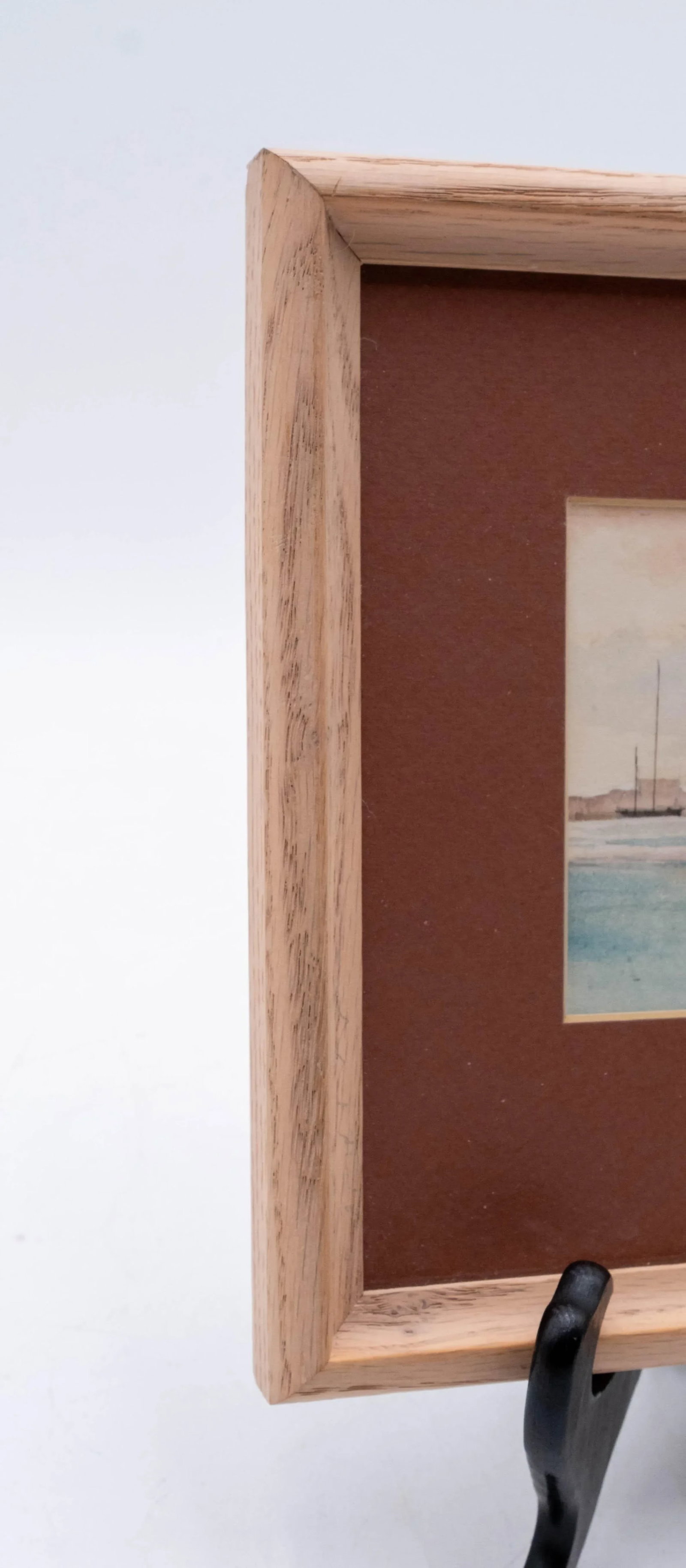Pair of Nautical Watercolor Boats Fishing Paintings Signed George D Post - 7