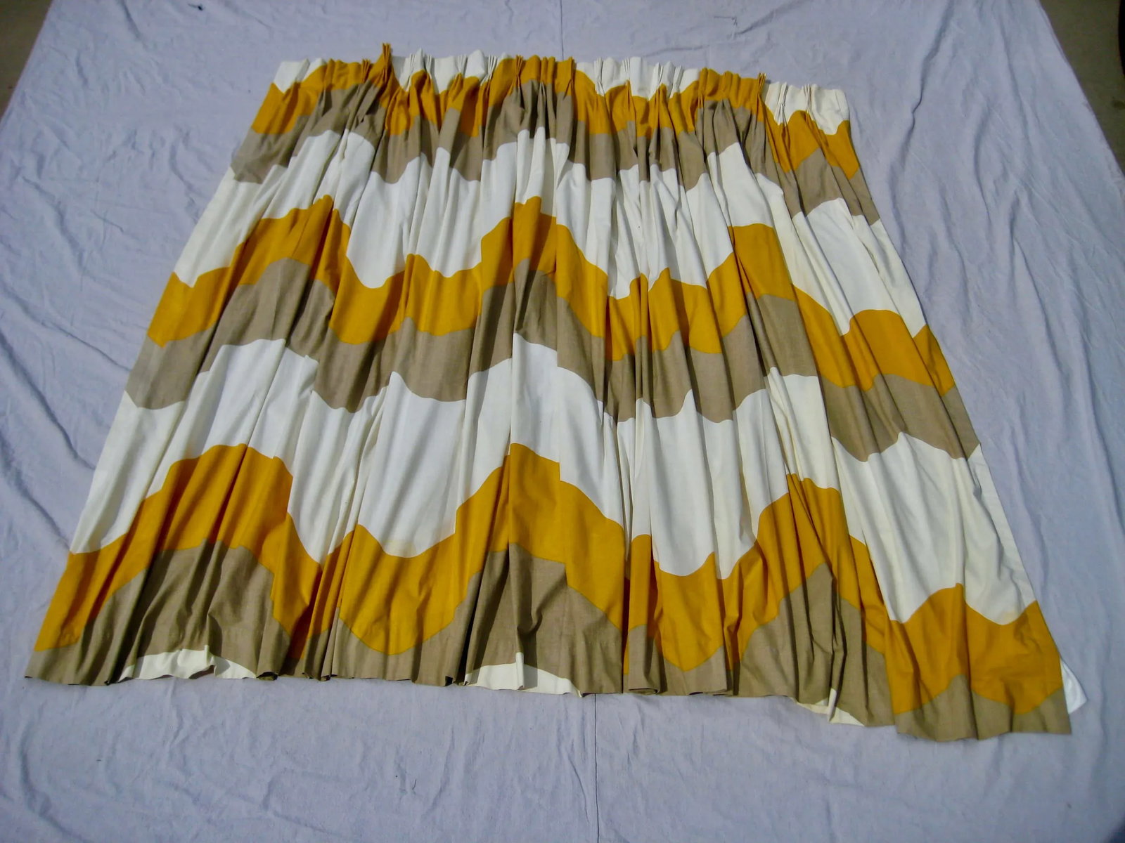 1967 Mid-Century Modern Curtains Drapes - a Pair - 12