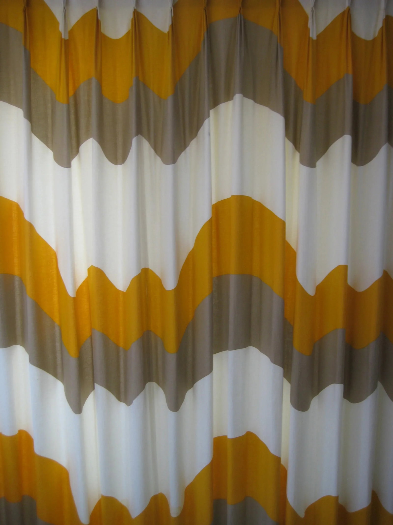 1967 Mid-Century Modern Curtains Drapes - a Pair - 6