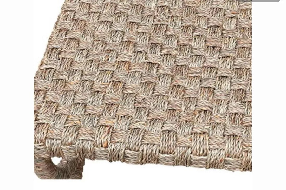 Vintage Outdoor Woven Bench in the Style of Audoux Minet - 3