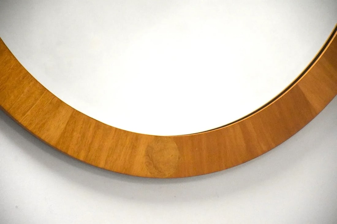 1980s Baker Furniture Round Mirror - 3