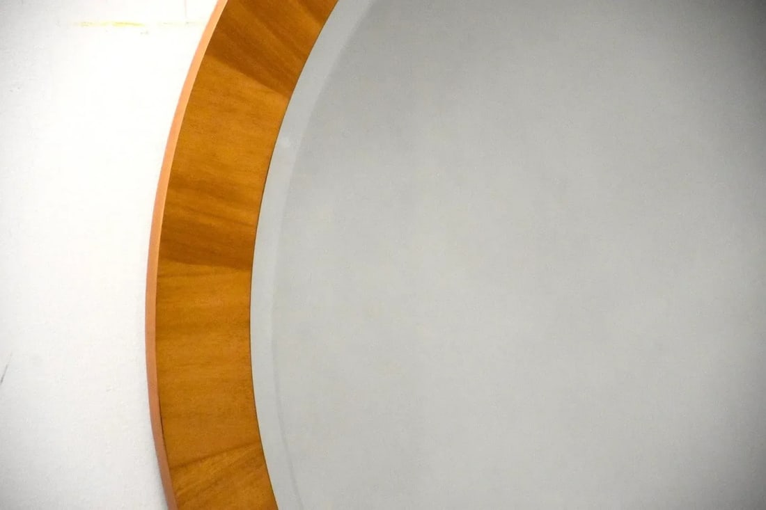 1980s Baker Furniture Round Mirror - 4