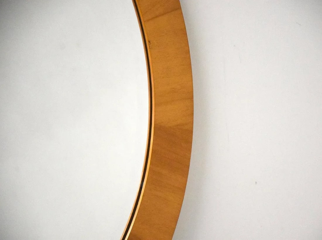 1980s Baker Furniture Round Mirror - 5