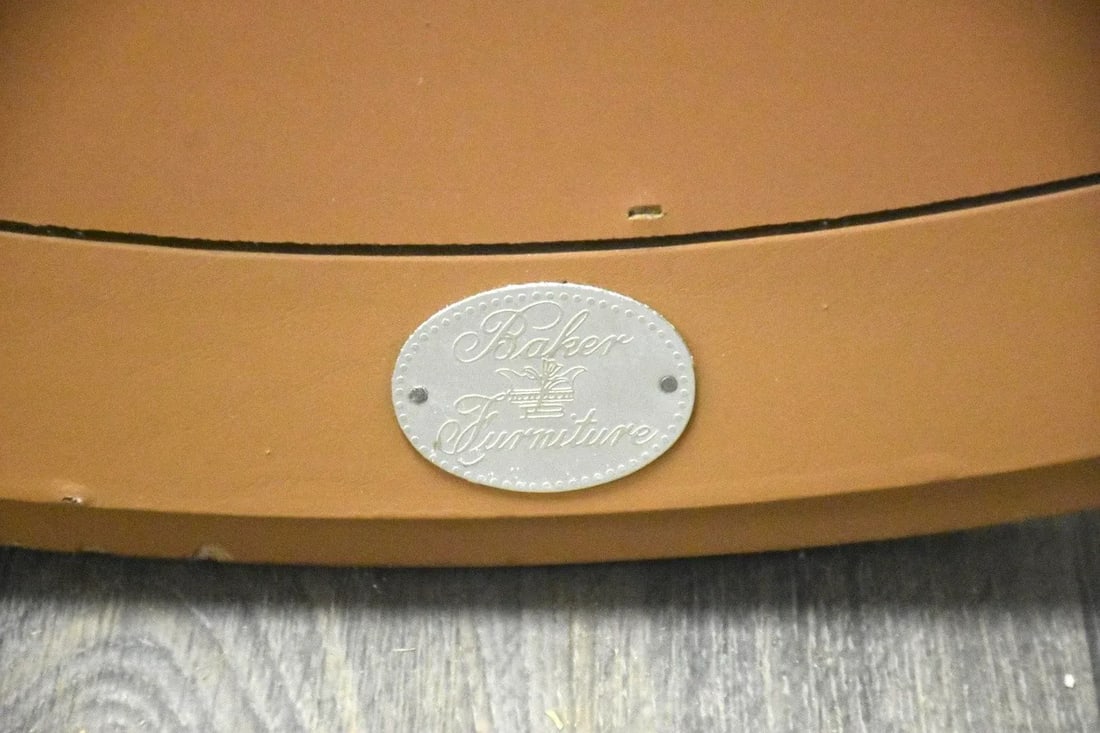 1980s Baker Furniture Round Mirror - 6