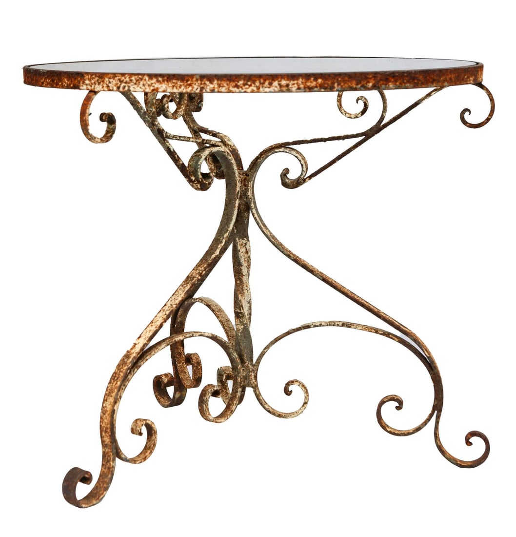 Antique Low Iron Garden Table - 3