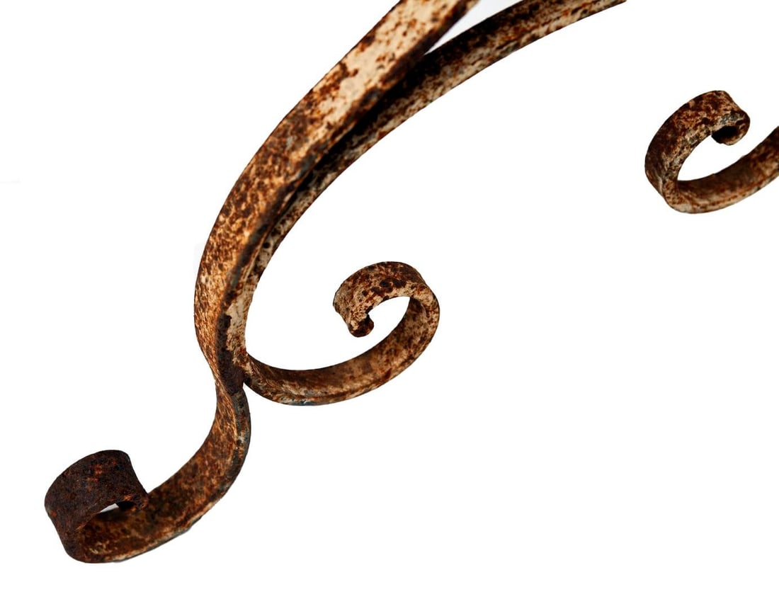 Antique Low Iron Garden Table - 5