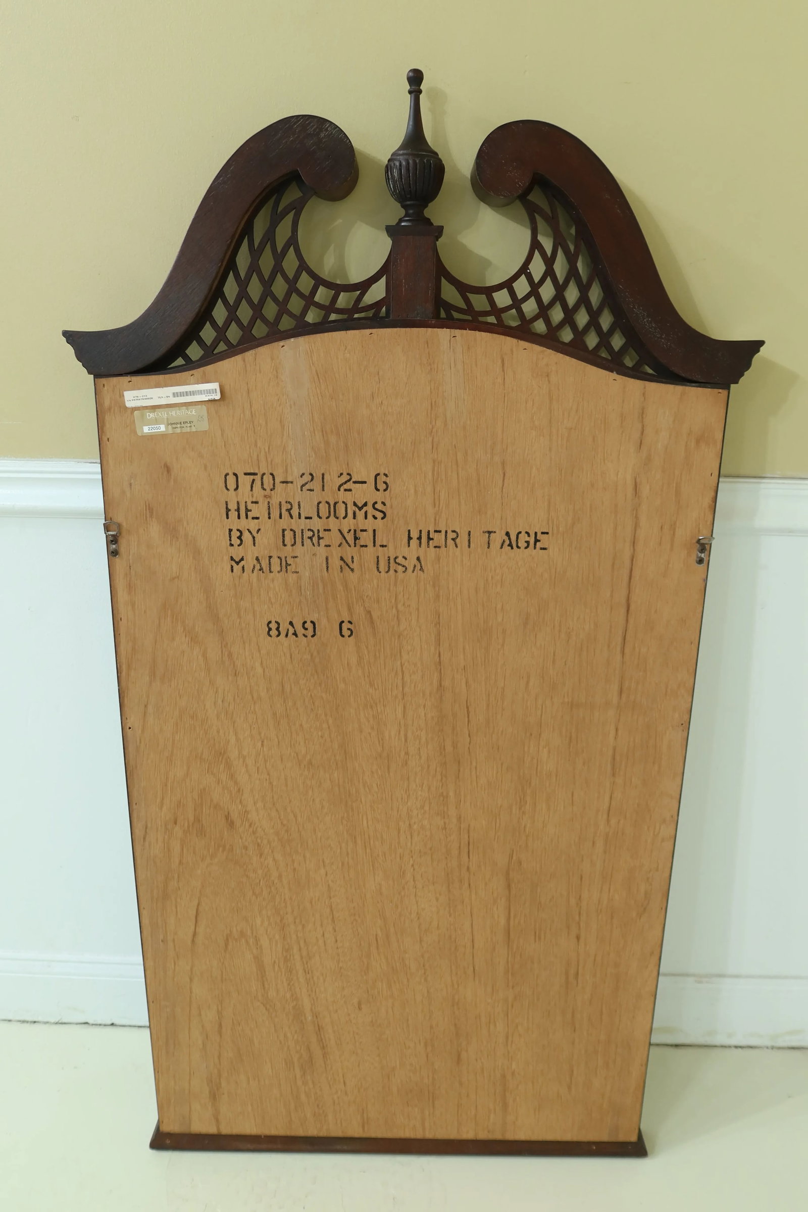 Drexel Heritage Chippendale Mahogany Beveled Glass Mirror - 5