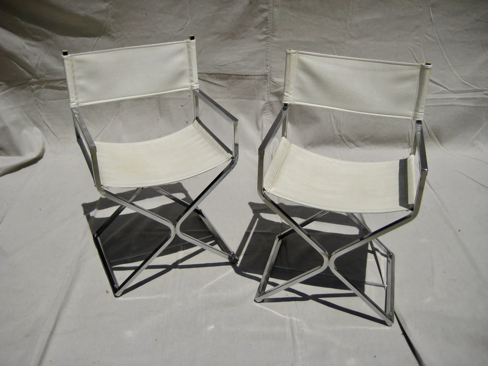 Mid-Century Modern Milo Baughman Producer - Director Chrome Chairs - a Pair - 2