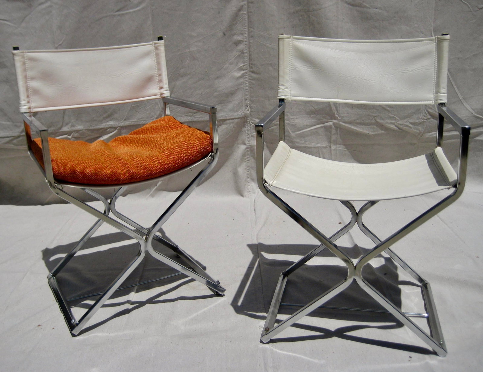 Mid-Century Modern Milo Baughman Producer - Director Chrome Chairs - a Pair - 7