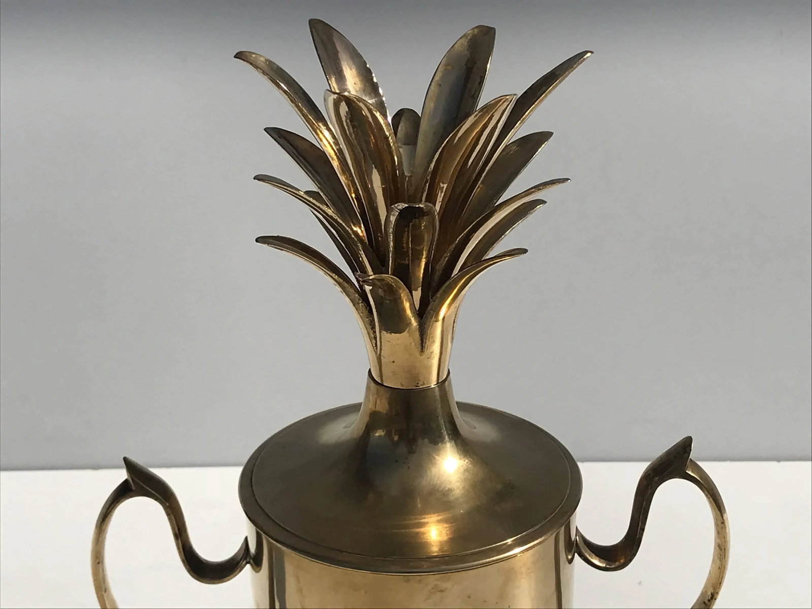 Brass Pineapple Urn Beverage Cooler - 4