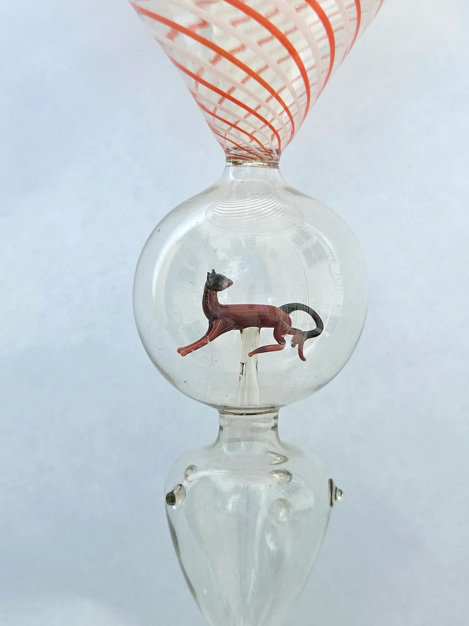 Bimini Martini Cocktail Glasses With Animals- Set of Four, Circa 1925-35 - 2