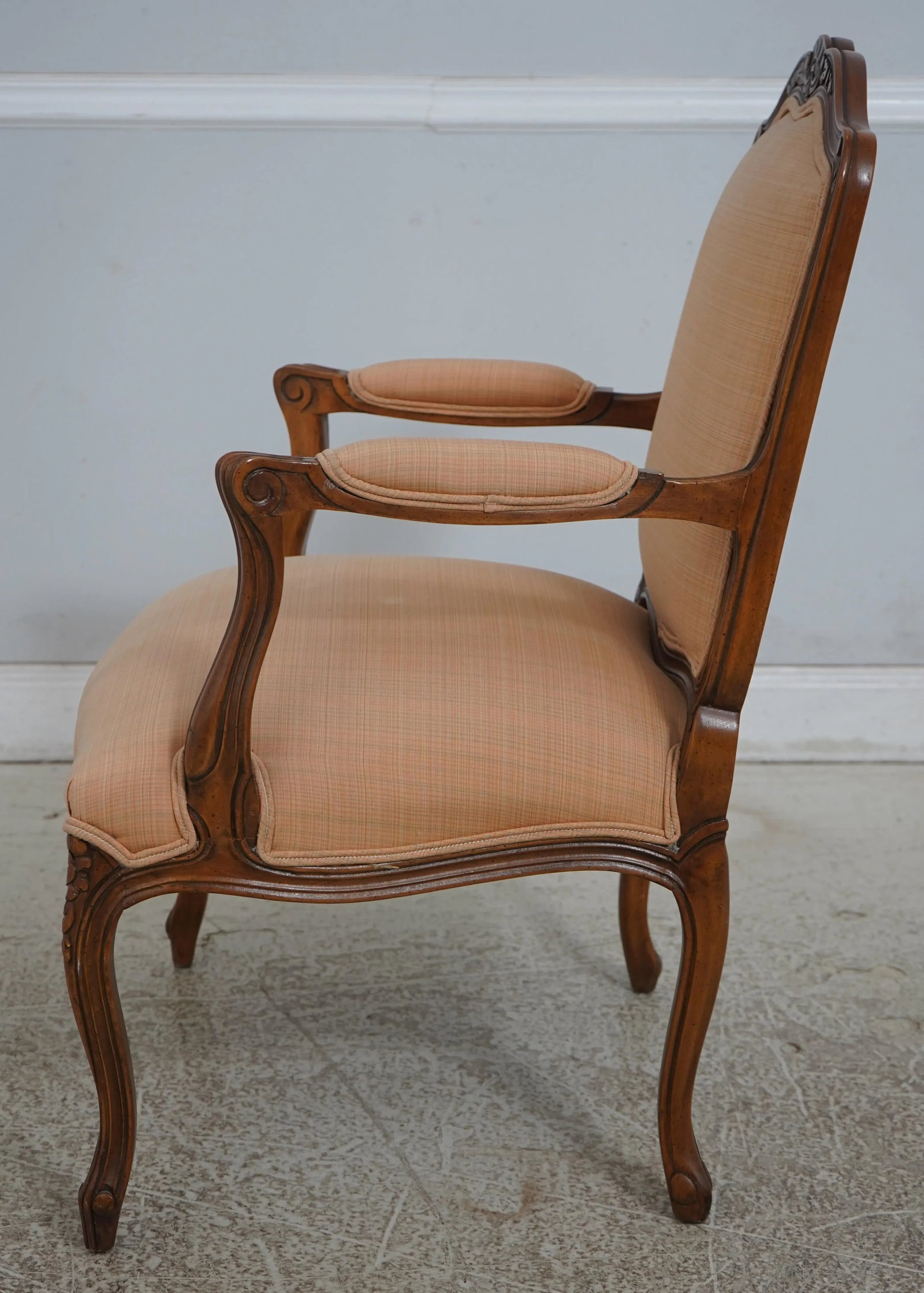Pair Heritage French Louis XV Style Open Armchairs - 3
