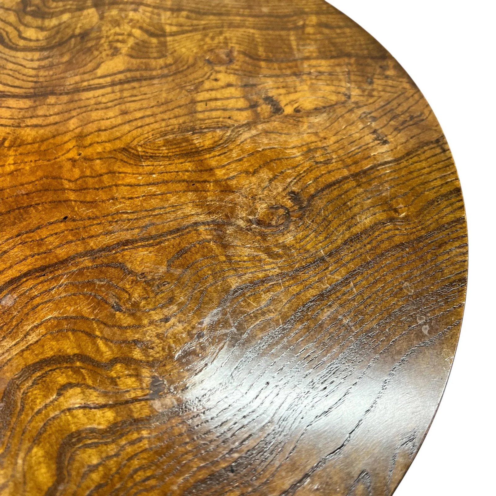 Vintage Baker Furniture Faux Bamboo Burl Walnut Side Drink Table - 3