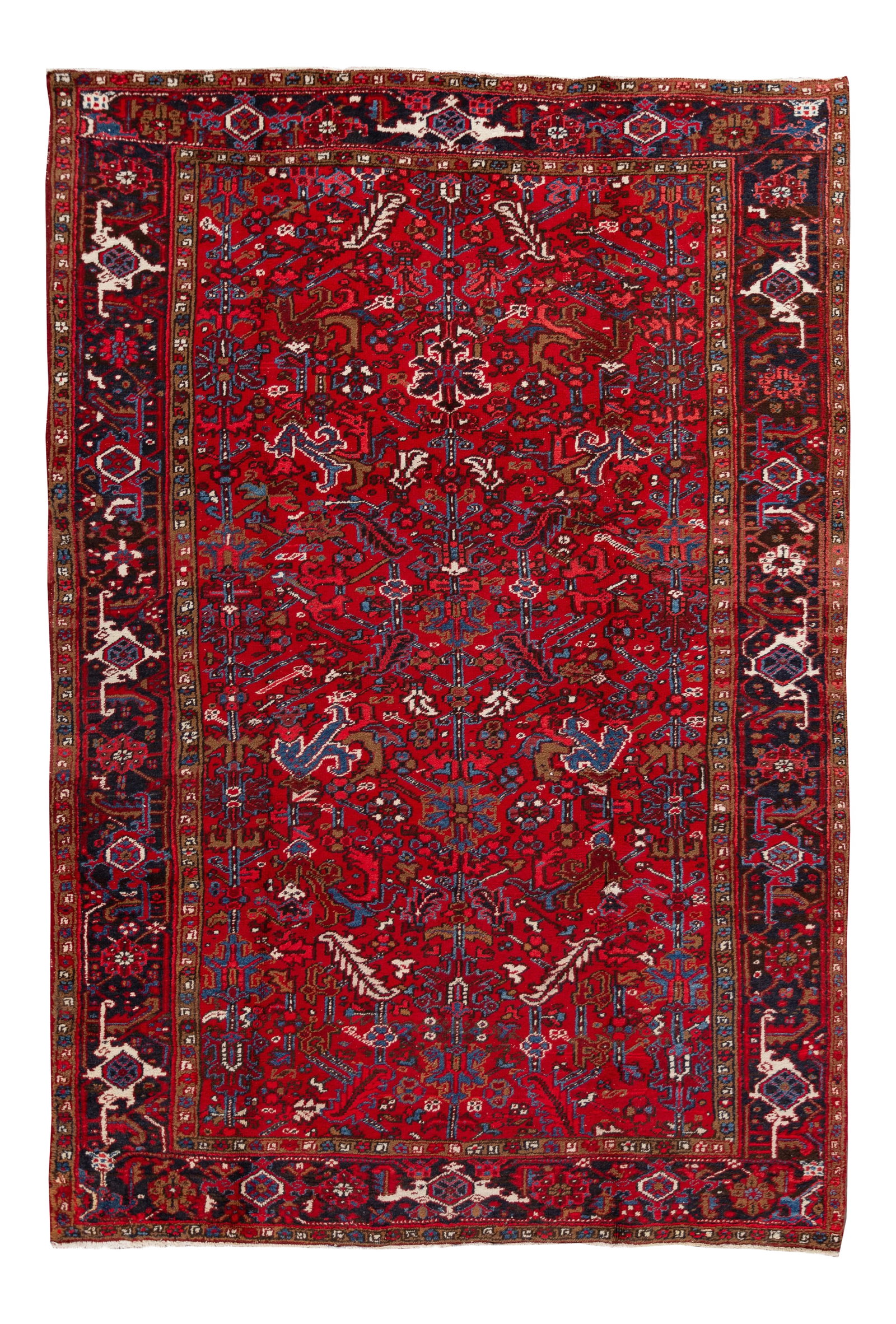 Mid-20th Century Vintage Persian Heriz Wool Rug (1 of 11)