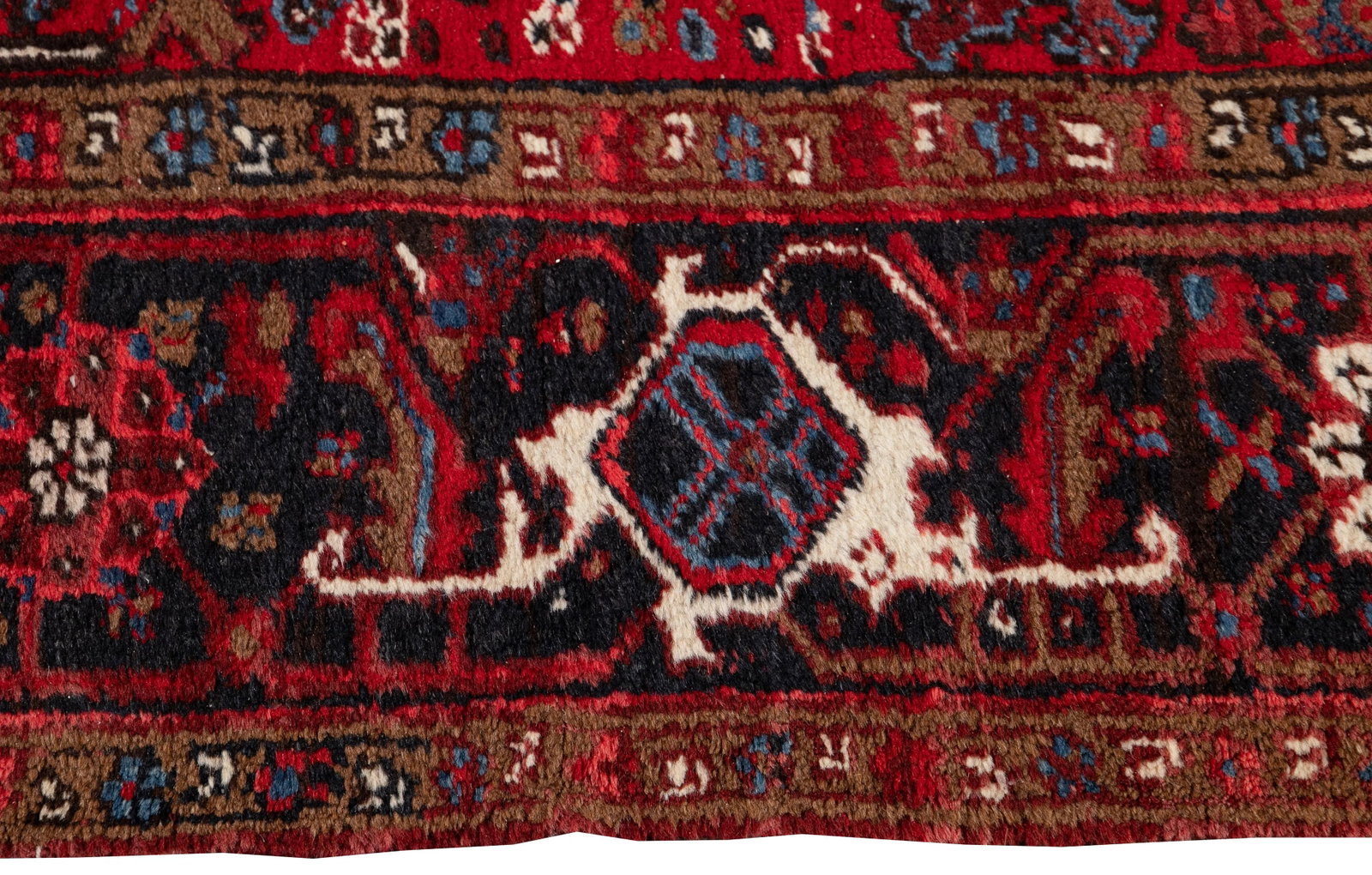 Mid-20th Century Vintage Persian Heriz Wool Rug - 6