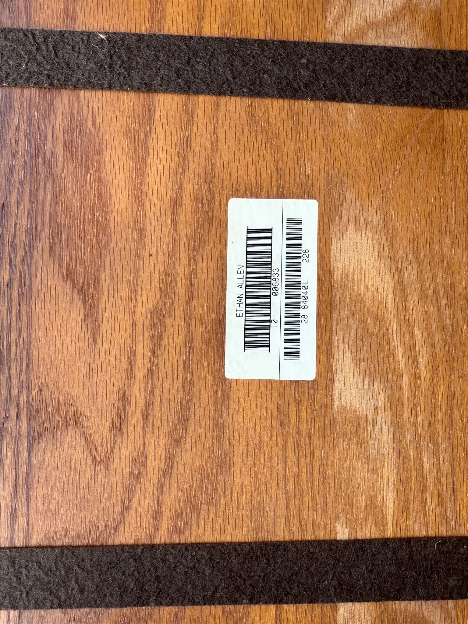 Ethan Allen Oak Nesting Tables - A Pair - 12