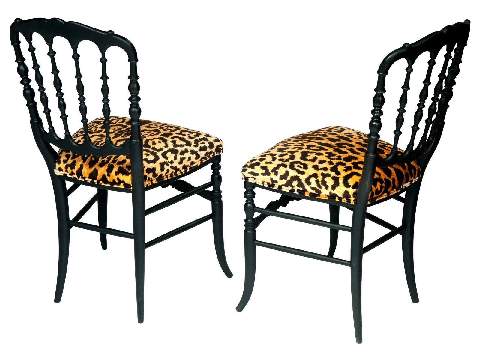 Antique French Charivari Chairs- a Pair - 3