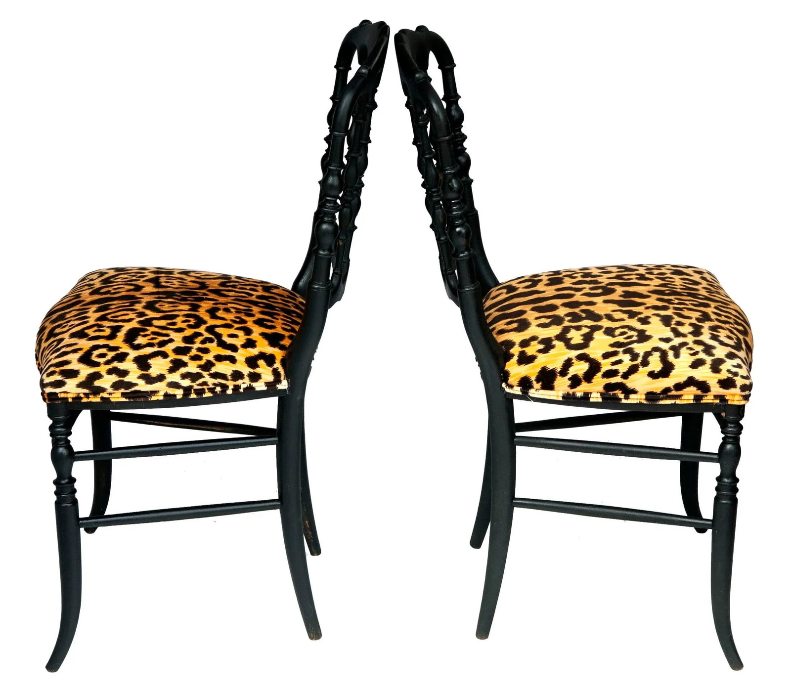 Antique French Charivari Chairs- a Pair - 4