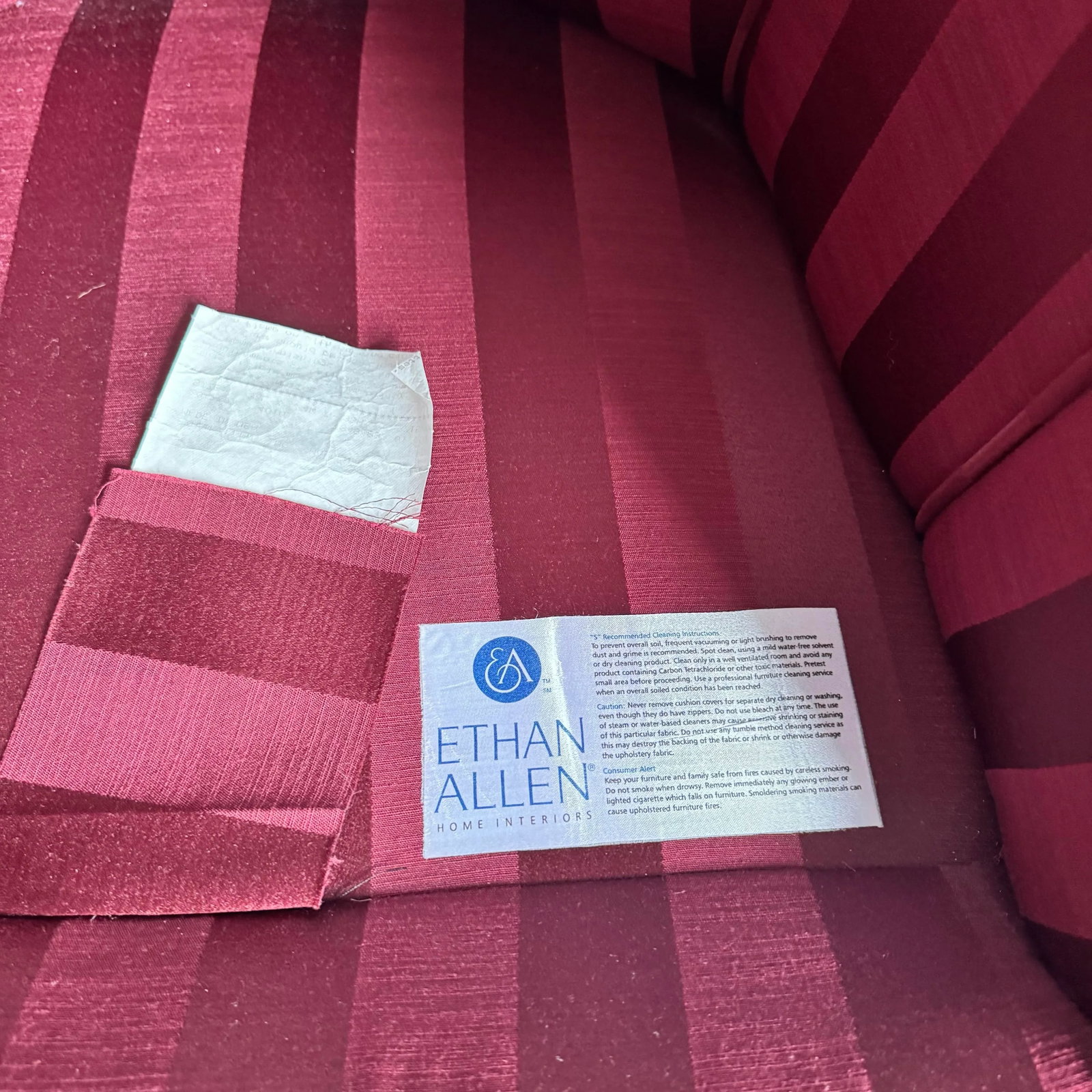 Vintage Regency Red Striped Swivel Lounge Chairs by Ethan Allen - A Pair - 11