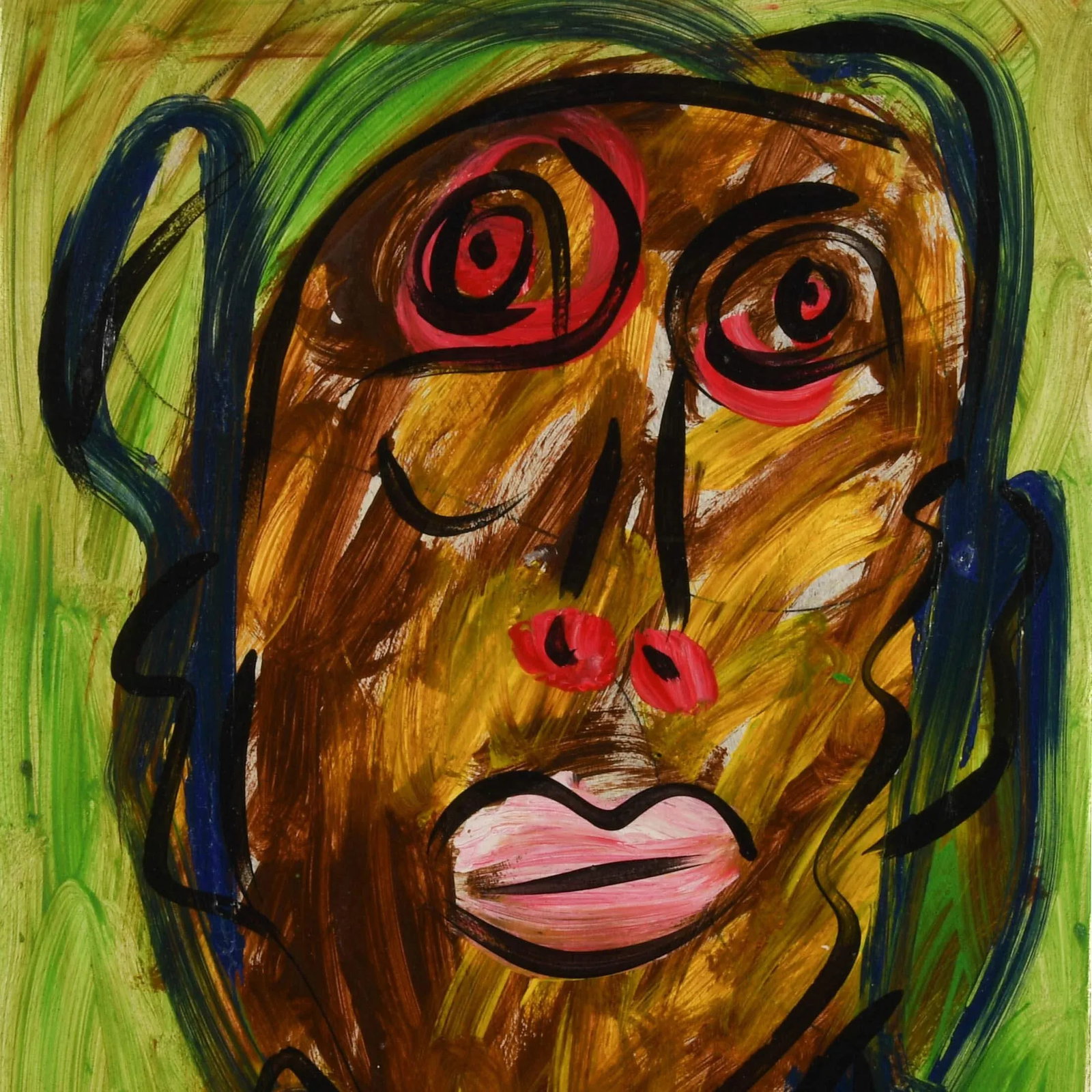 Signed Peter Keil "Mona Lisa" Oil on Masonite - 2