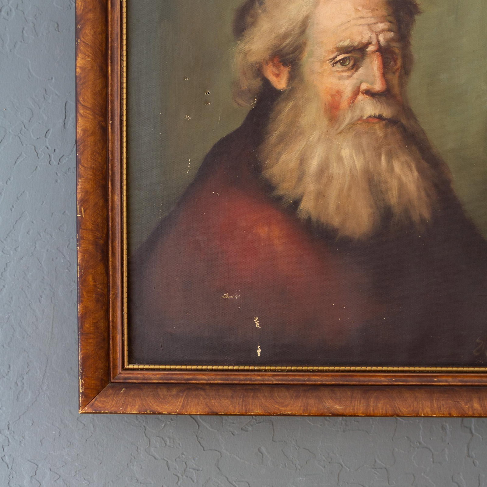 Bearded Old Man Portrait Oil Painting | Rembrandt Master Study - 6