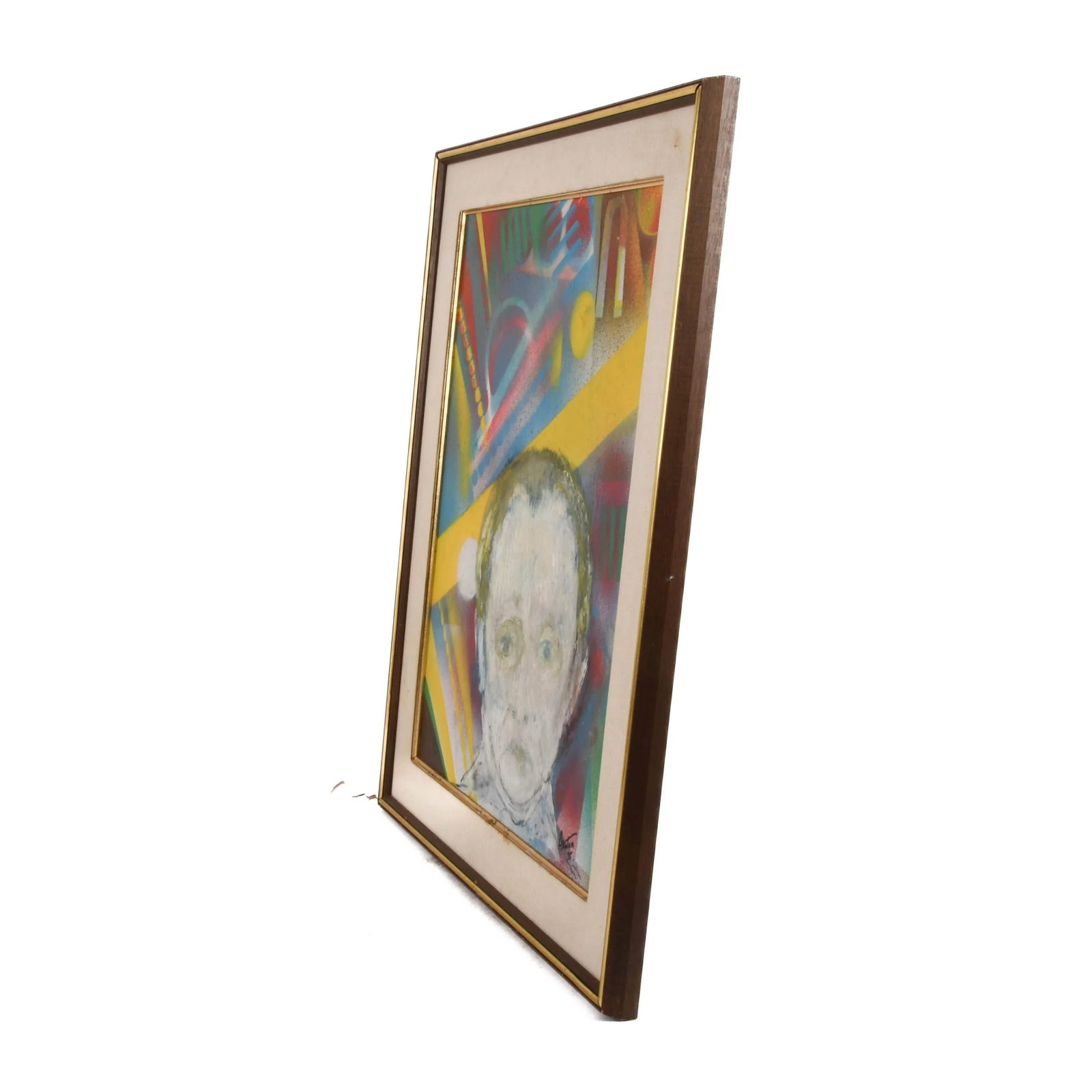 Framed Signed J. Akston "Untitled, 1975" Painting - 5