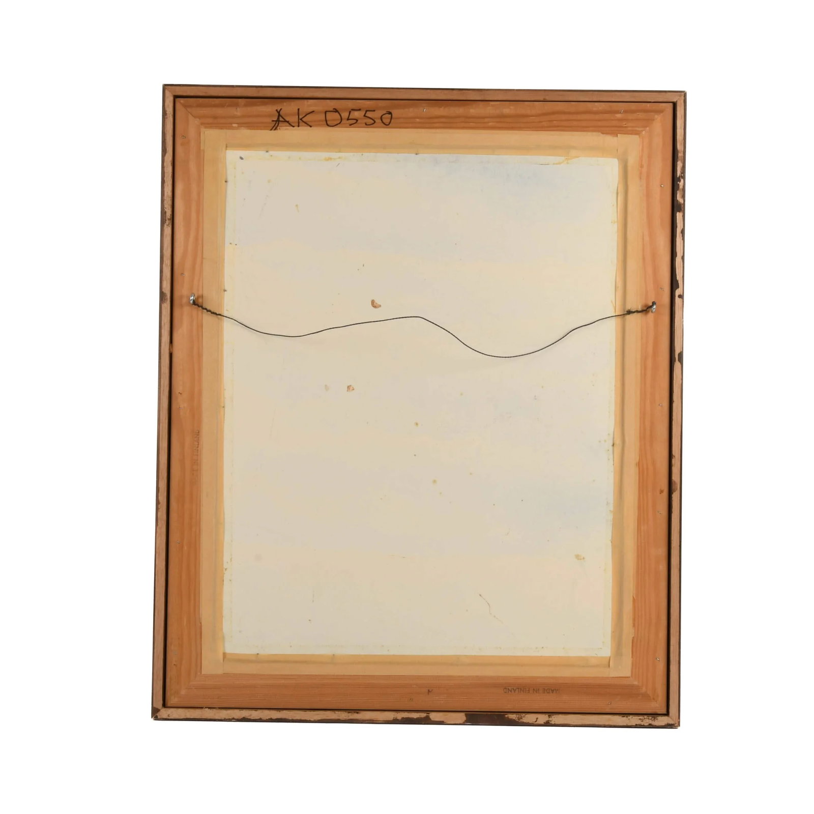 Framed Signed J. Akston "Untitled, 1975" Painting - 6