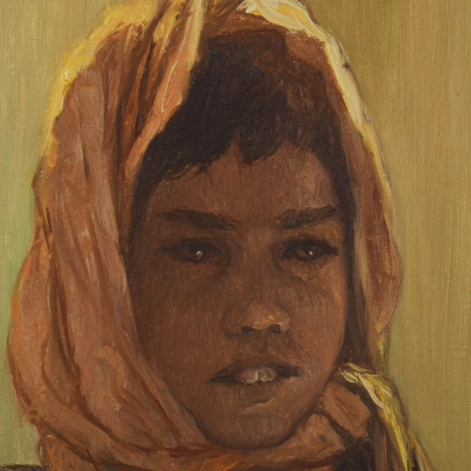 Framed Signed William Weintaraub Oil on Canvas "Beduin Boy" - 3