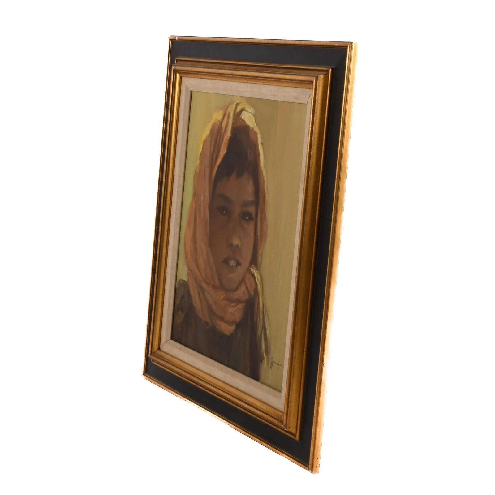 Framed Signed William Weintaraub Oil on Canvas "Beduin Boy" - 5