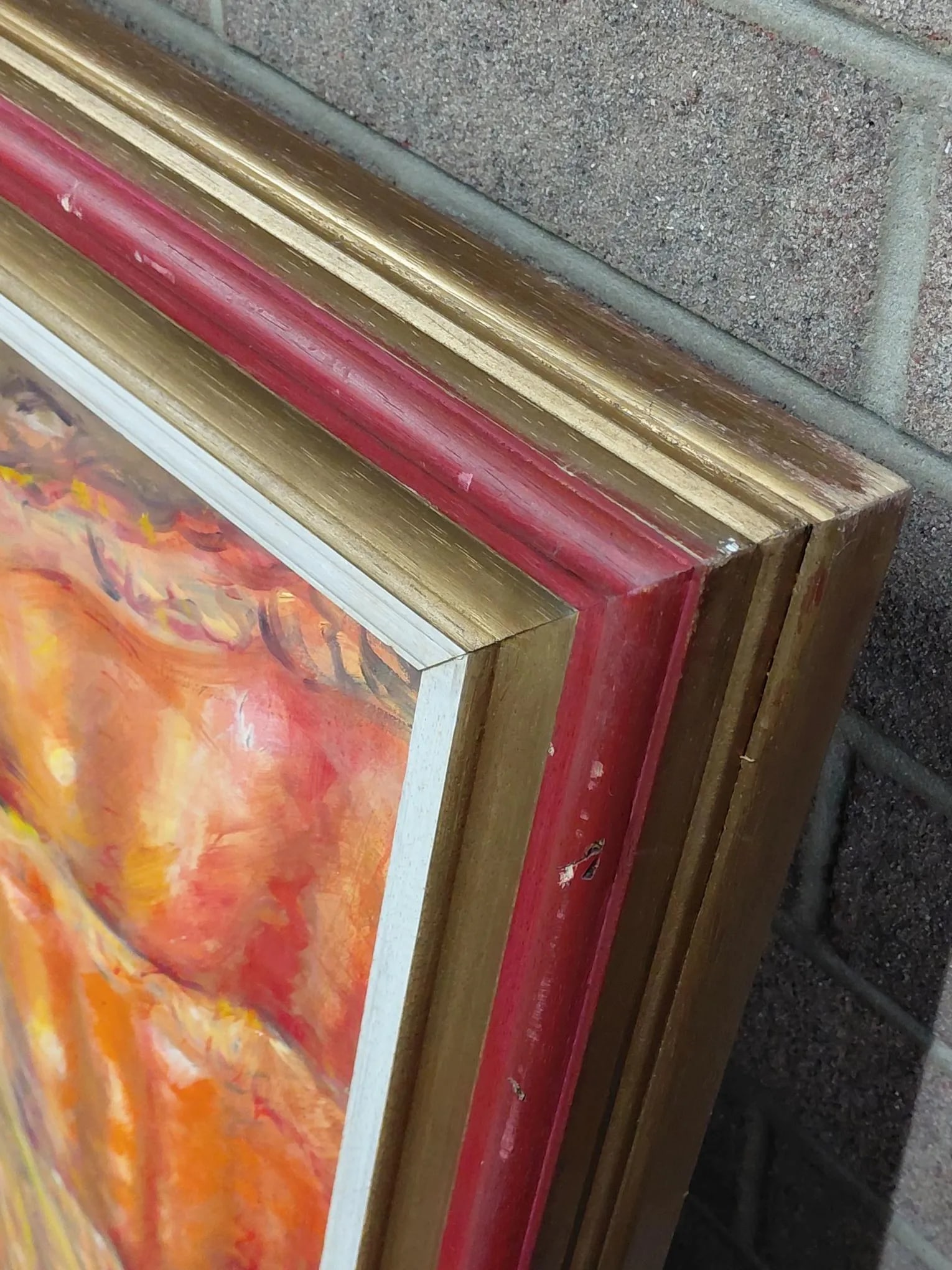 Framed Signed "Flamenco Dancers" Painting on Canvas by Teresa Perea - 10
