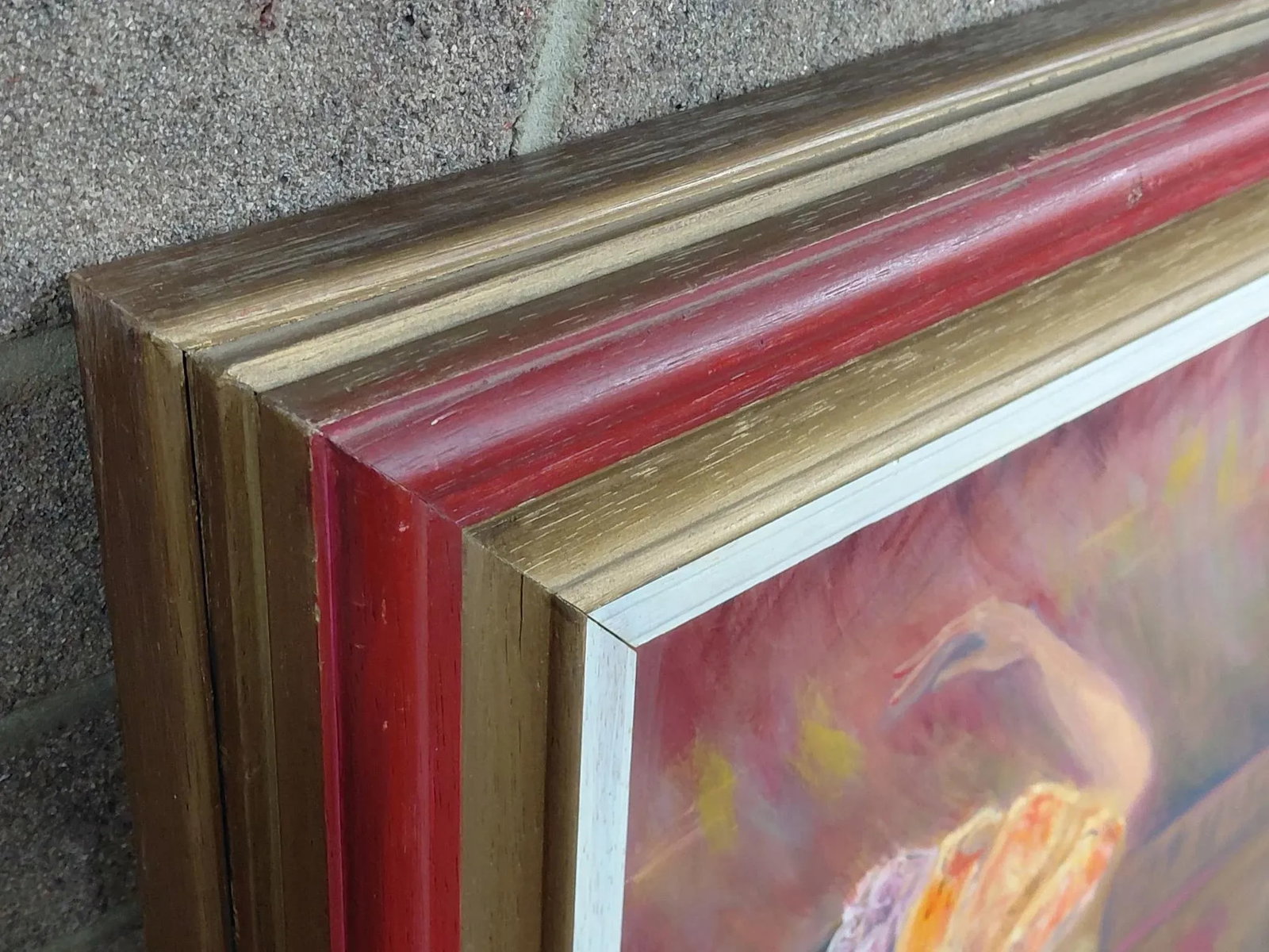 Framed Signed "Flamenco Dancers" Painting on Canvas by Teresa Perea - 7