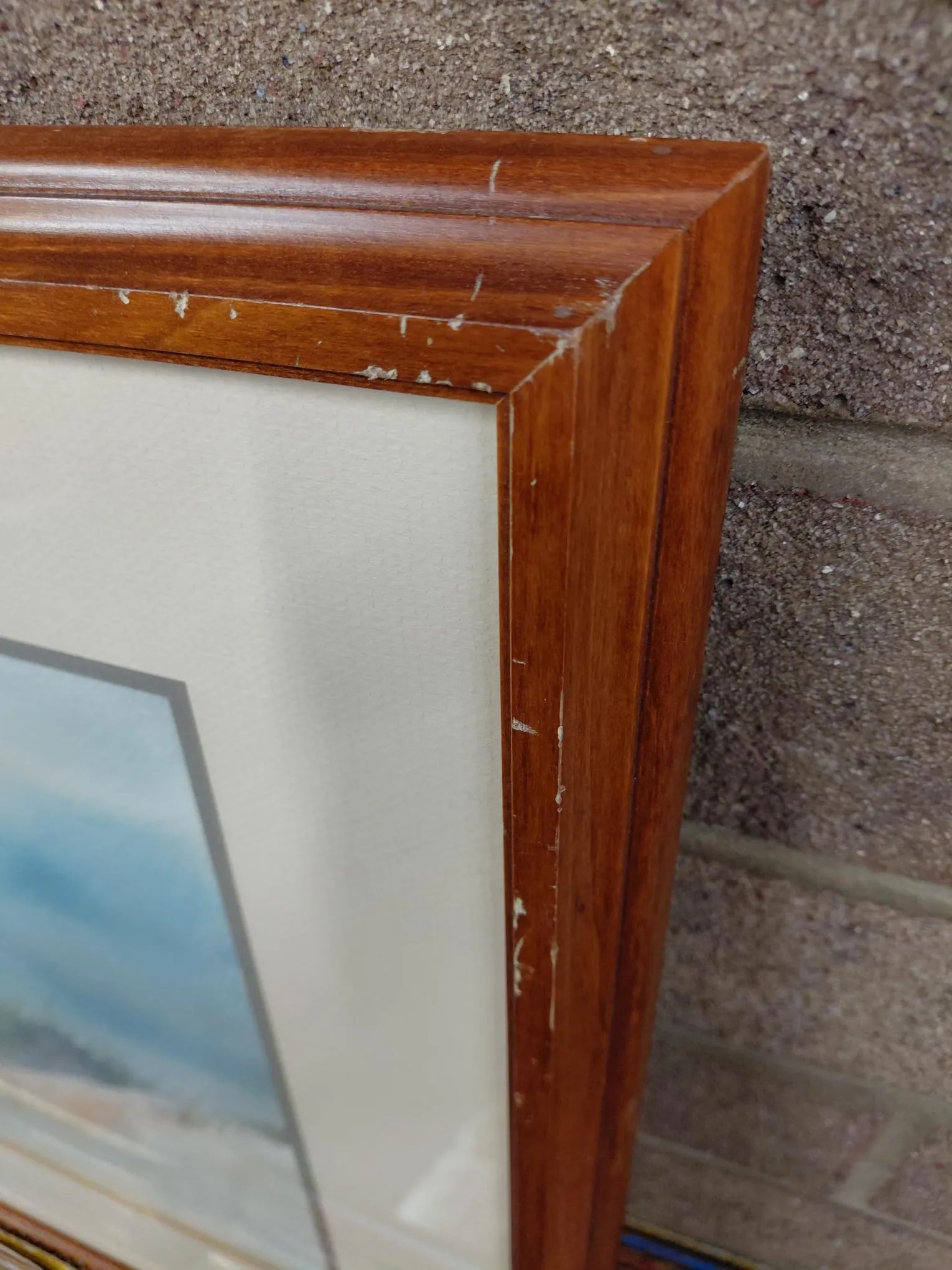 Framed Signed Nc Artist Ellen Norcom Howell's Watercolor "Seascape" - 9
