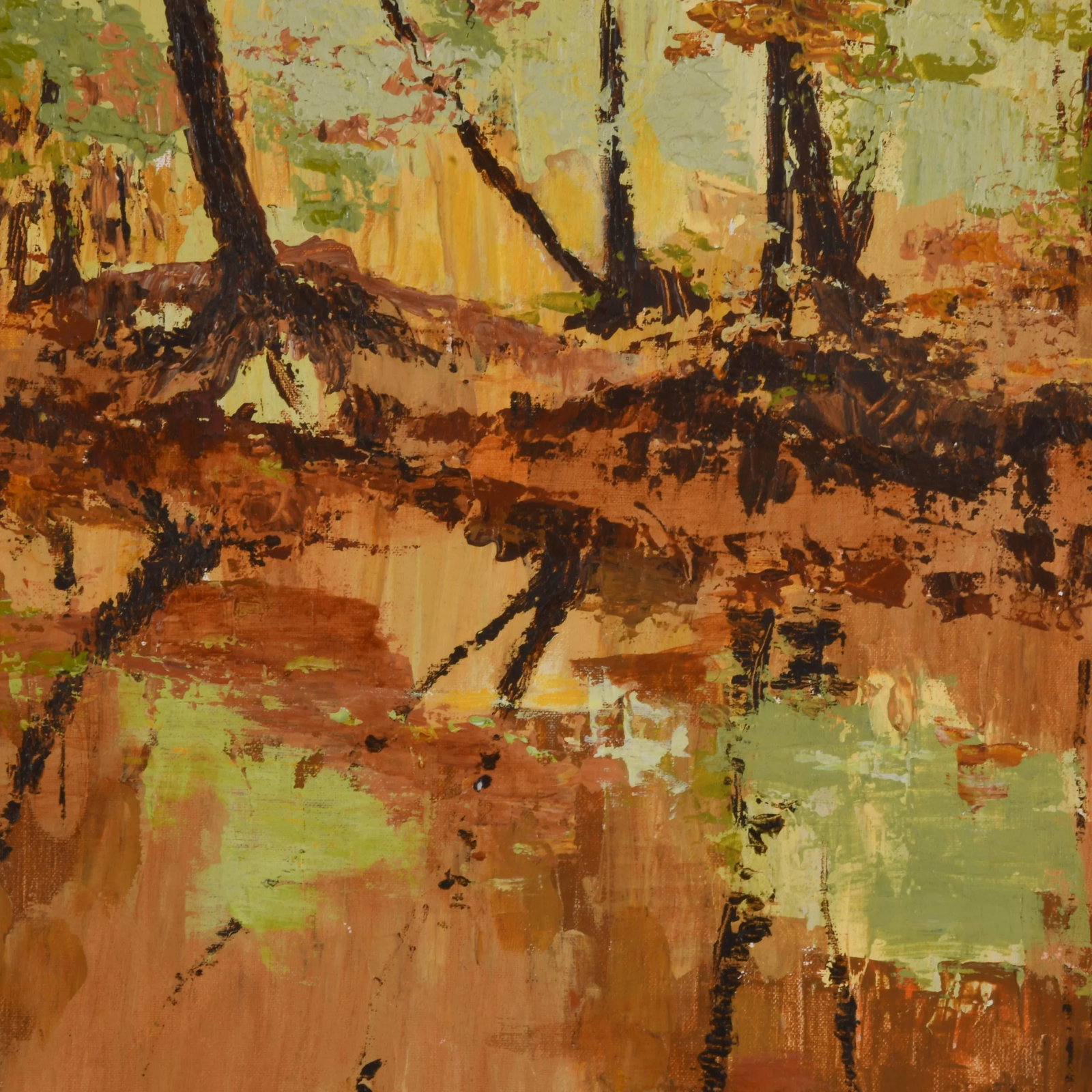 Framed Signed "Impression of Autumn" Artwork by G. Cromer - 4