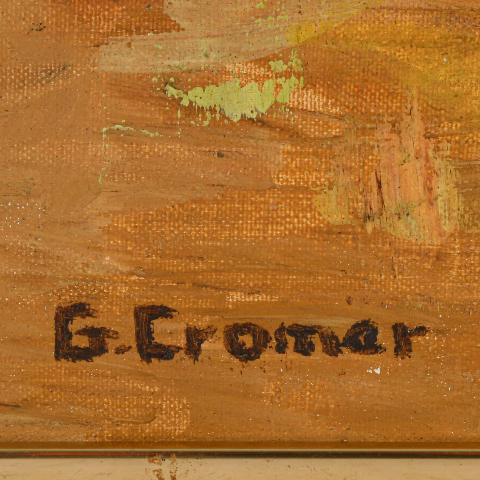Framed Signed "Impression of Autumn" Artwork by G. Cromer - 5