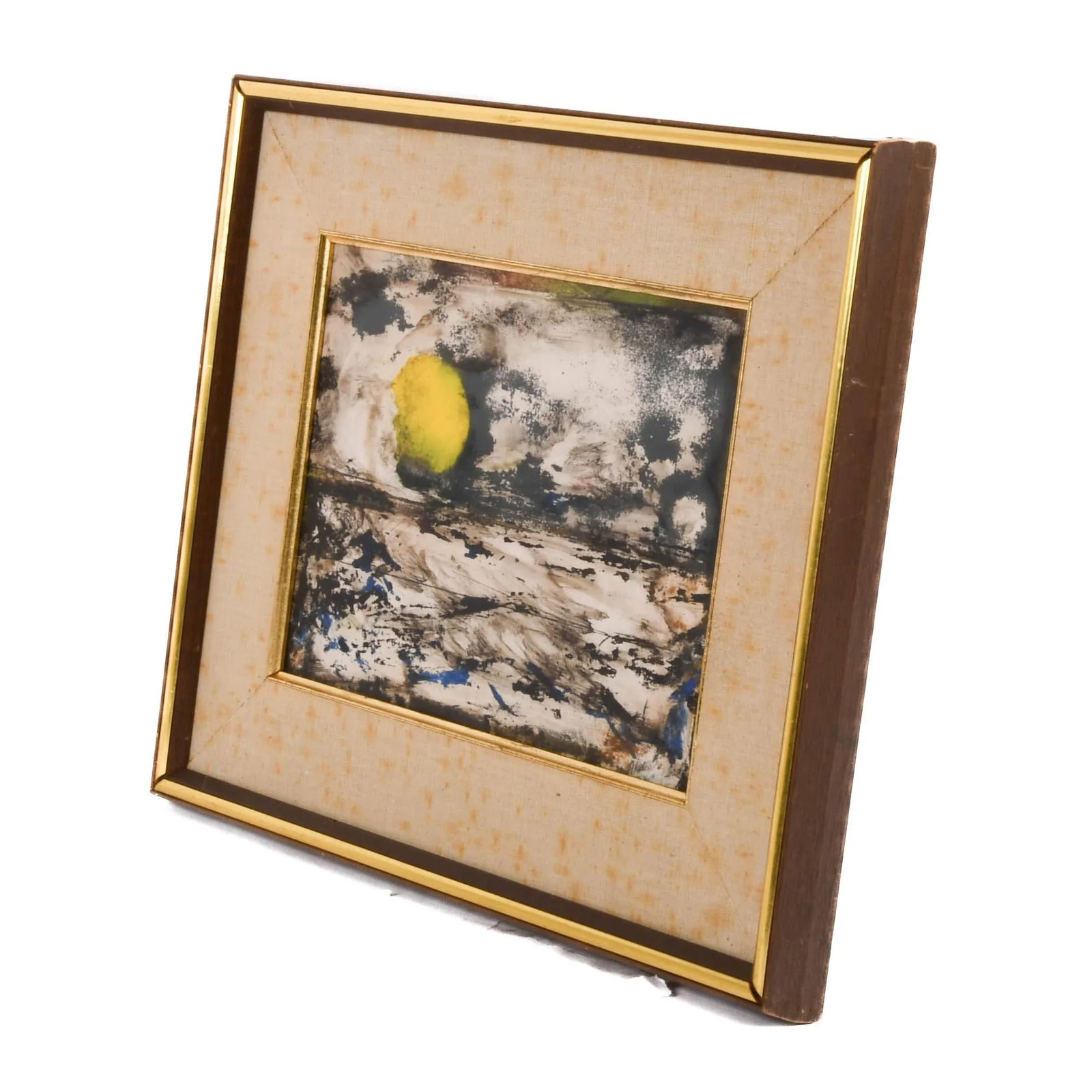 Framed Signed J. Akston "Untitled" Abstract Landscape Oil on Board - 5