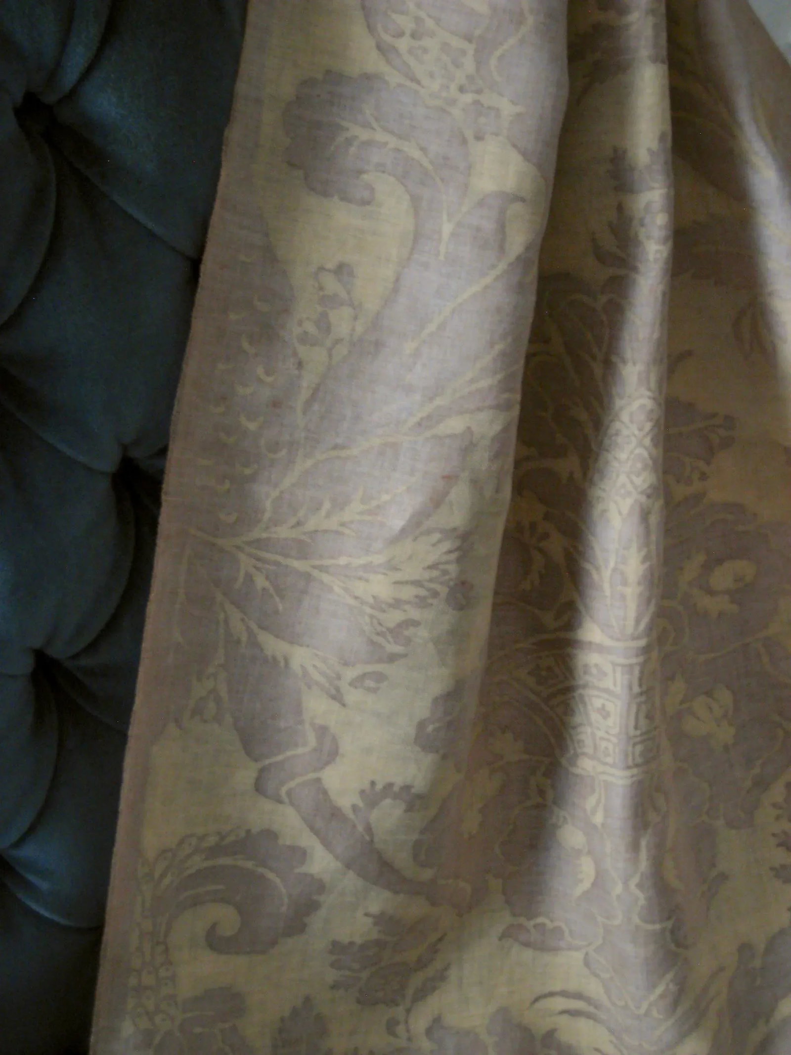 1930s Fortuny Large Lavender Textile - Panel - 12