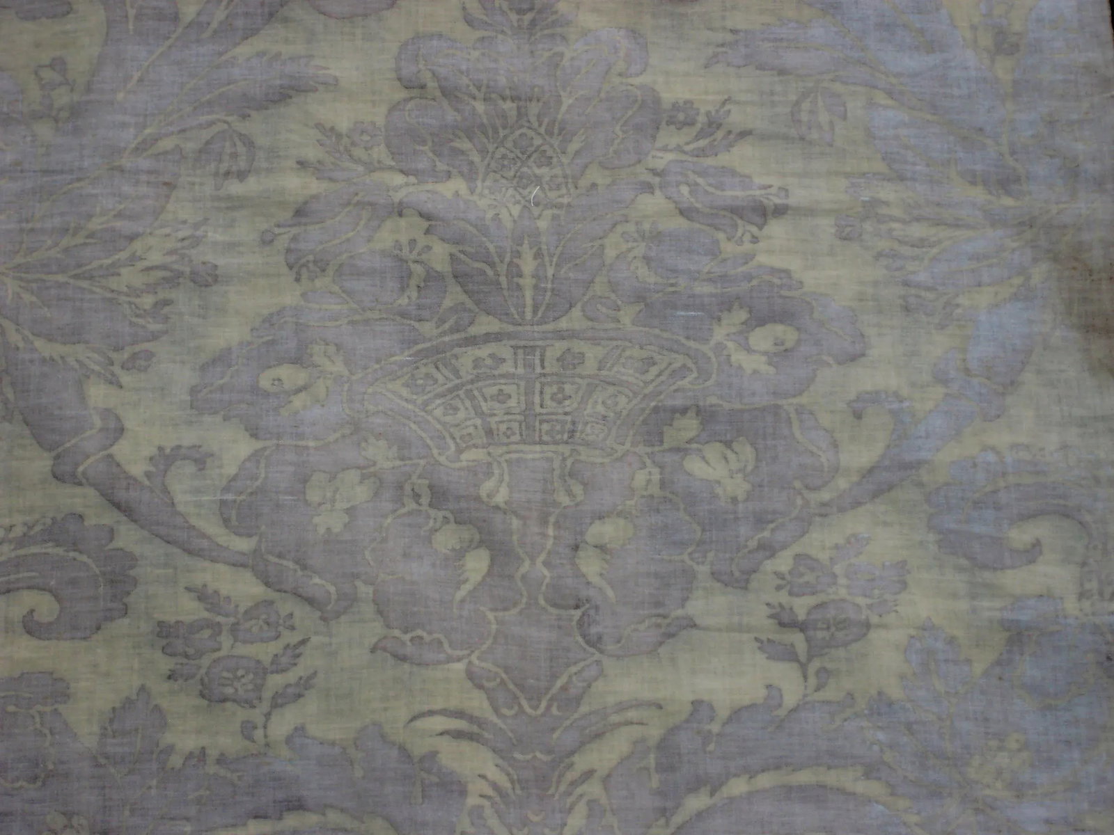 1930s Fortuny Large Lavender Textile - Panel - 4