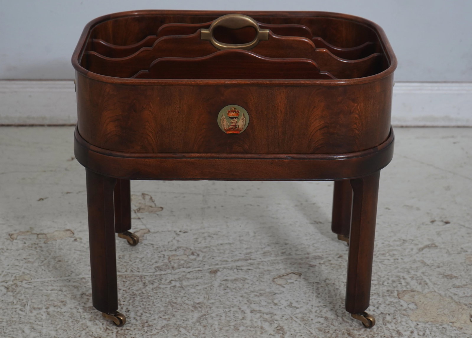 Theodore Alexander Mahogany Althorp Canterbury Magazine Rack - 2
